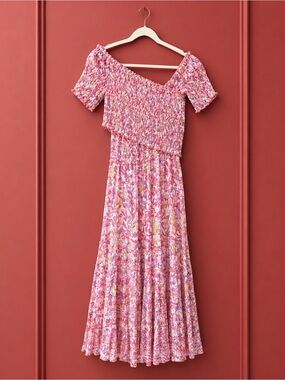 Poupette St. Barth Pink and White Dress (new with tags).